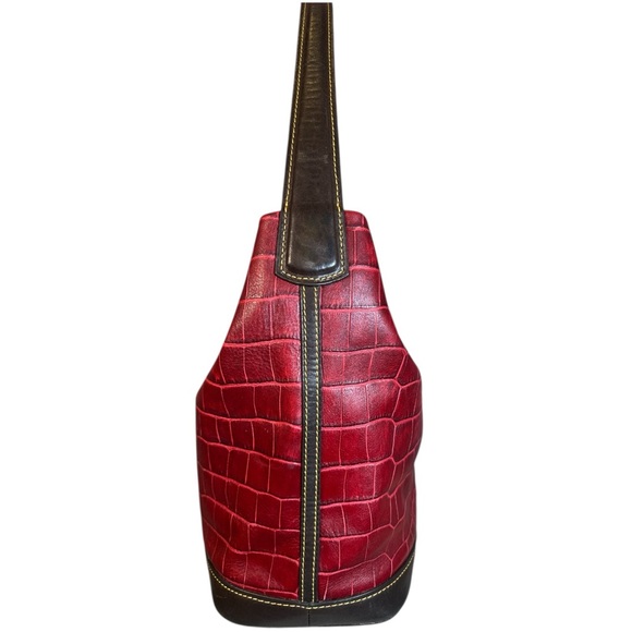 Dooney & Bourke Belvedere Croc-Embossed Hobo Shoulder Bag with Cosmetic Pouch - Picture 5 of 17